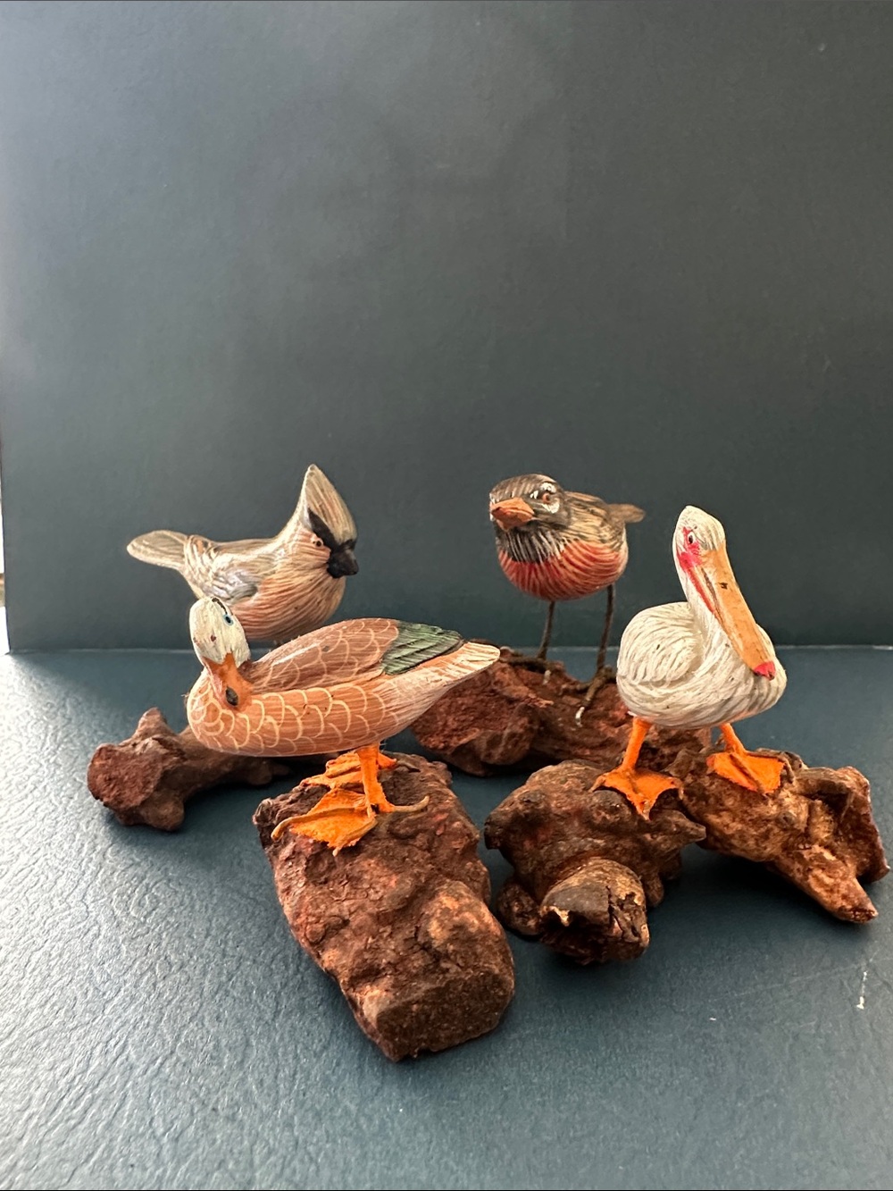 Vintage Hand-Painted Duck Bird Bundle